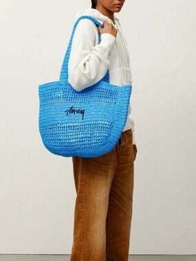 Stussy woven tote bag